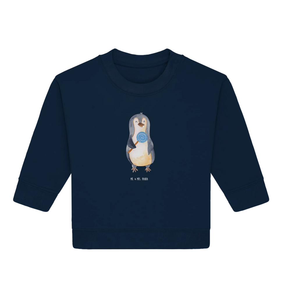 Organic Baby Pullover Penguin lollipop Baby Sweatshirt, Baby Bullover, Pinguin, Süßigkeiten, Lolli, Rebell, Pinguine, Gauner, Ganove, Rabauke, Blödsinn, Spruch