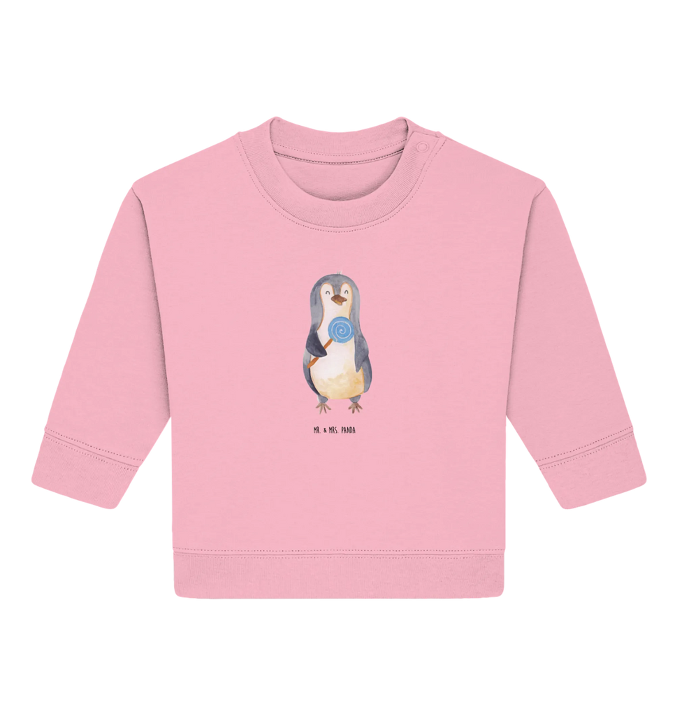 Organic Baby Pullover Penguin lollipop Baby Sweatshirt, Baby Bullover, Pinguin, Süßigkeiten, Lolli, Rebell, Pinguine, Gauner, Ganove, Rabauke, Blödsinn, Spruch