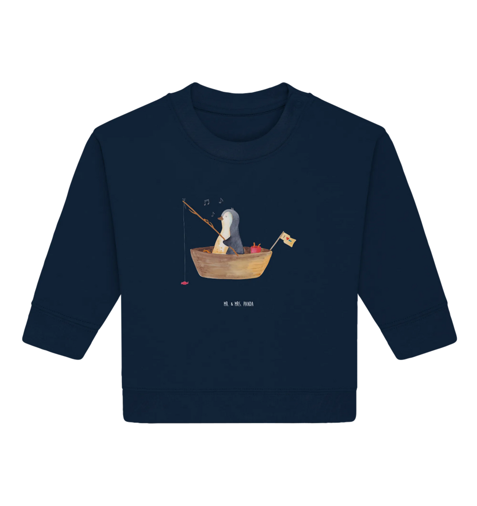 Organic Baby Pullover Penguin fishing boat Penguin, North Pole, Winter, Penguins, boat, penguins, fishing, new beginning, new start, life, separation, gift idea heartache, divorce, fishing boat, motivation, enjoy, love of life