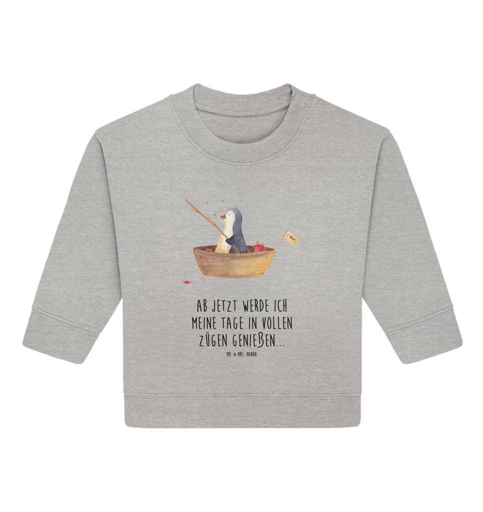 Organic Baby Pullover Penguin fishing boat Penguin, North Pole, Winter, Penguins, boat, penguins, fishing, new beginning, new start, life, separation, gift idea heartache, divorce, fishing boat, motivation, enjoy, love of life