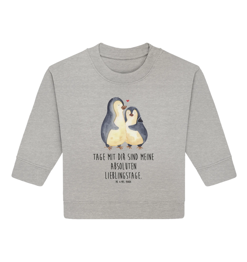 Organic Baby Pullover Penguin embrace Baby Bullover, Baby Sweatshirt, Pinguin, Liebesgeschenk, Liebesbeweis, Liebe, Verlobung, Liebespaar, Jahrestag, Hochzeit, Hochzeitstag, Hochzeitsgeschenk