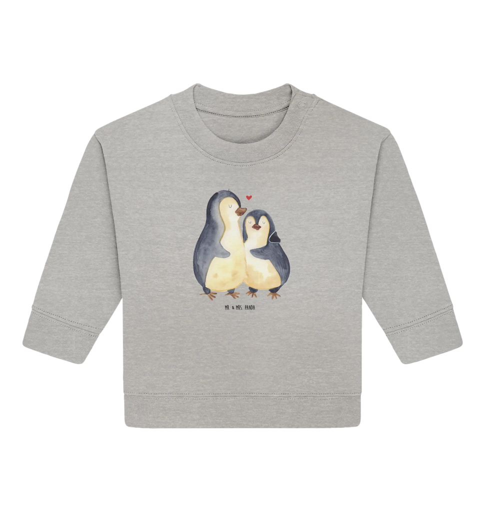 Organic Baby Pullover Penguin embrace Baby Bullover, Baby Sweatshirt, Pinguin, Liebesgeschenk, Liebesbeweis, Liebe, Verlobung, Liebespaar, Jahrestag, Hochzeit, Hochzeitstag, Hochzeitsgeschenk