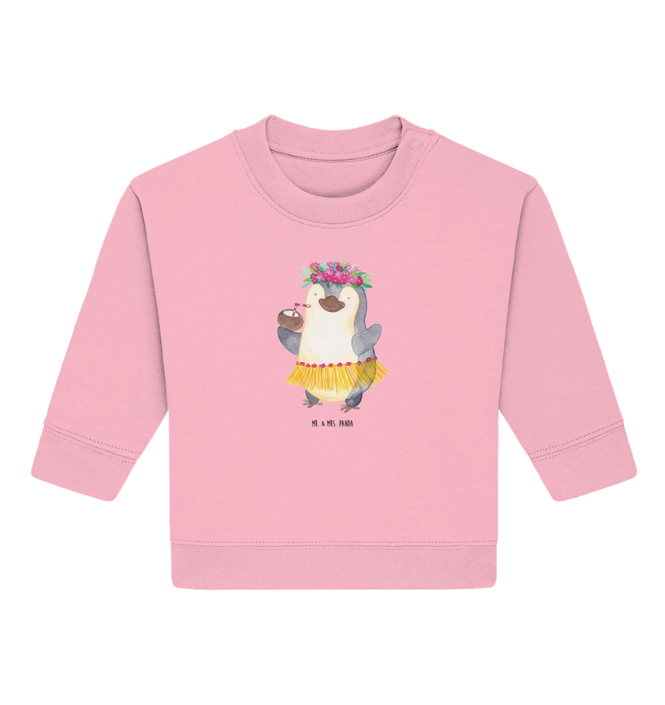 Organic Baby Pullover Pinguin Kokosnuss Baby Bullover, Baby Sweatshirt, Pinguin, Pinguine, Aloha, Hawaii, Urlaub, Kokosnuss