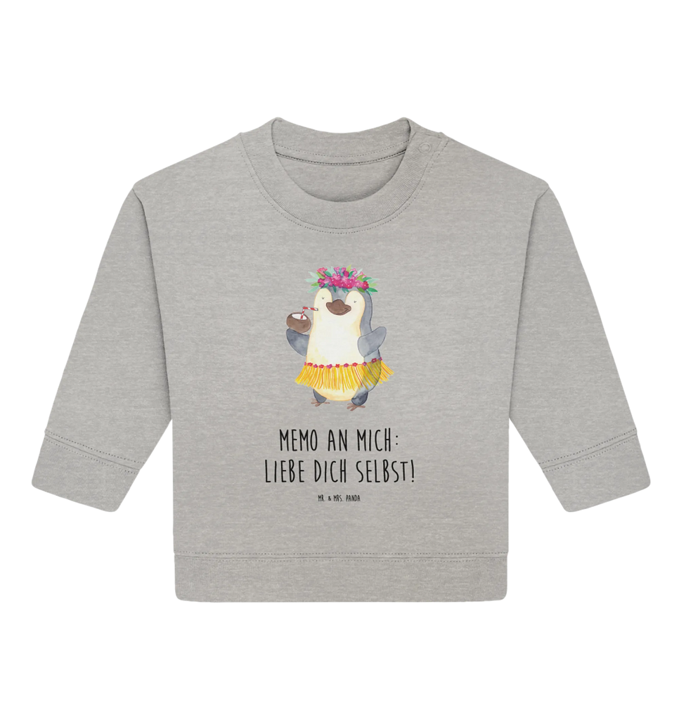 Organic Baby Pullover Pinguin Kokosnuss Baby Bullover, Baby Sweatshirt, Pinguin, Pinguine, Aloha, Hawaii, Urlaub, Kokosnuss