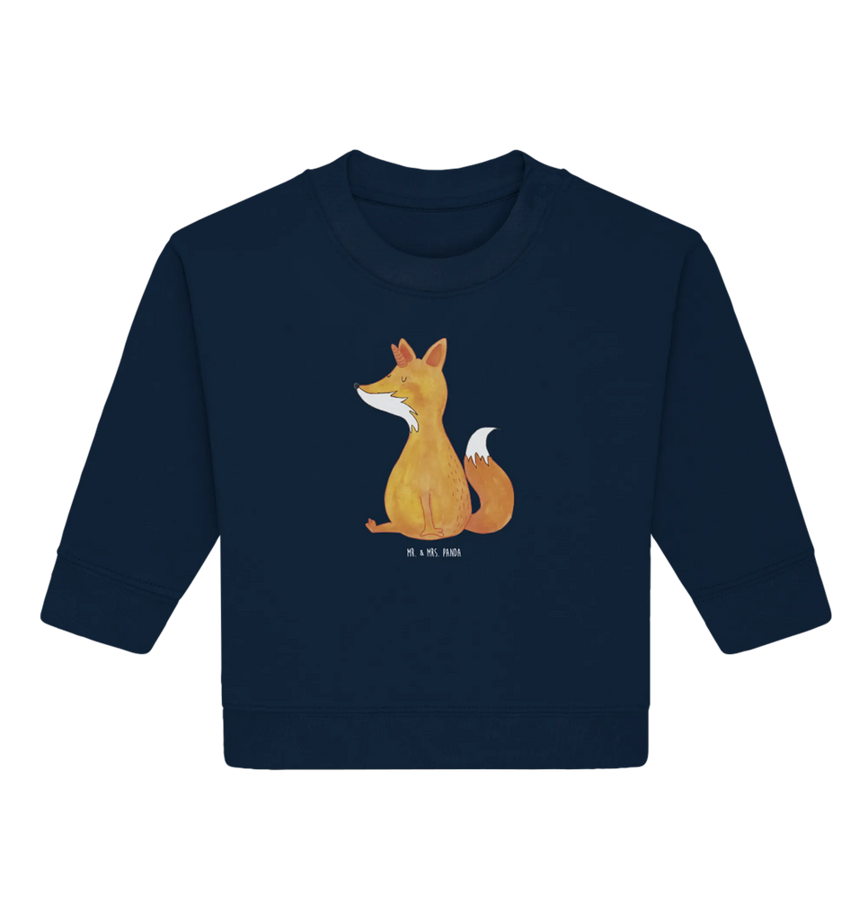 Organiczny sweter dla niemowląt Jednorożec życzenie Baby Sweatshirt, Baby Bullover, Einhorn Deko, Einhörner, Einhorn, Unicorn, Fuchshörnchen, Füchse, Fuchs, Foxycorn, Unicorns, Fuchshorn