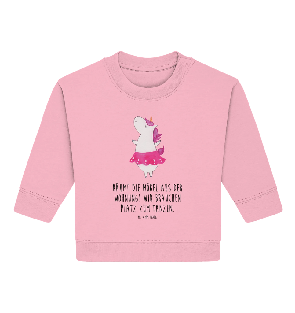 Organic Baby Pullover unicorn ballerina Baby Bullover, Baby Sweatshirt, Einhorn Deko, Einhörner, Einhorn, Unicorn, Tänzerin, Spaß, Ballerina, Wohnung, Geburtstag, Feiern, Tanzen, Party, Lebenslust, Lebensfreude