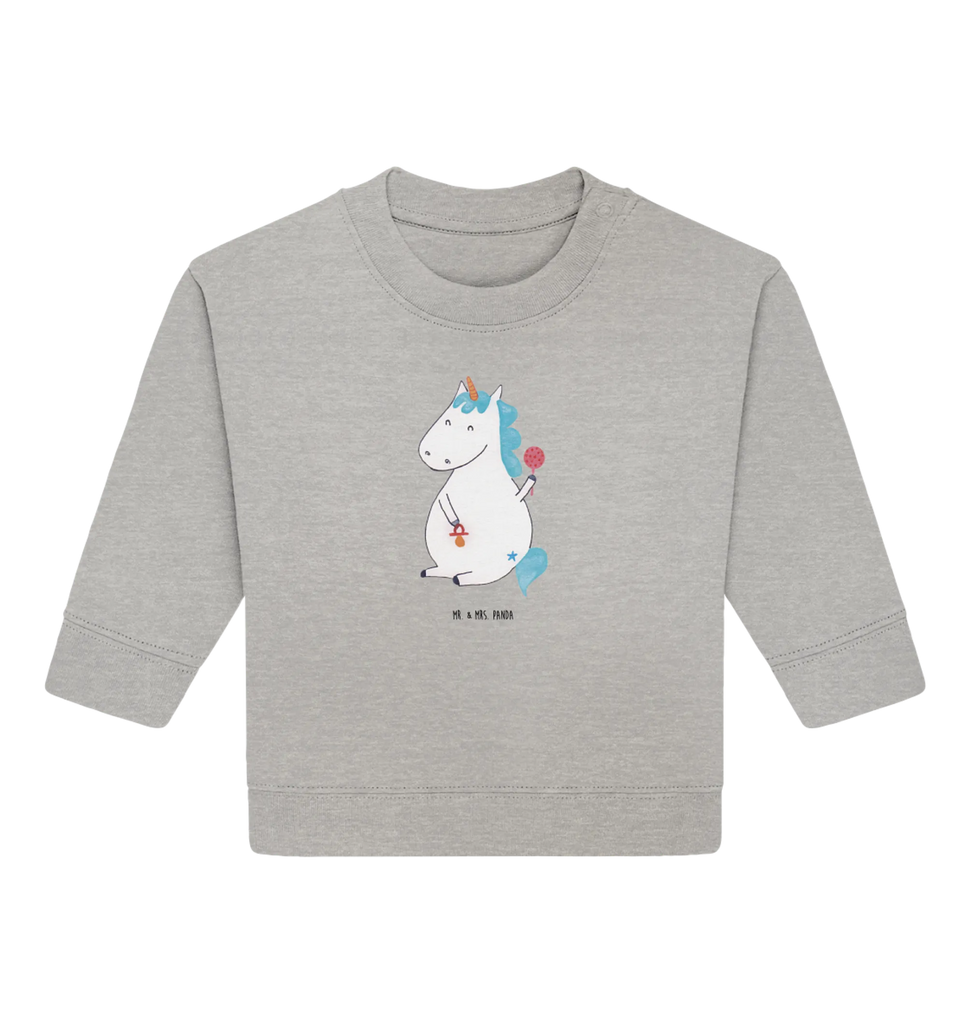 Organic Baby Pullover unicorn infant Baby Sweatshirt, Baby Bullover, Einhorn Deko, Einhörner, Einhorn, Unicorn, Geburtstag, Baby, Kind, Nachwuchs, Party, Eltern, Mutter, Erstes Kind, Schnuller, Babyglück, Geburt