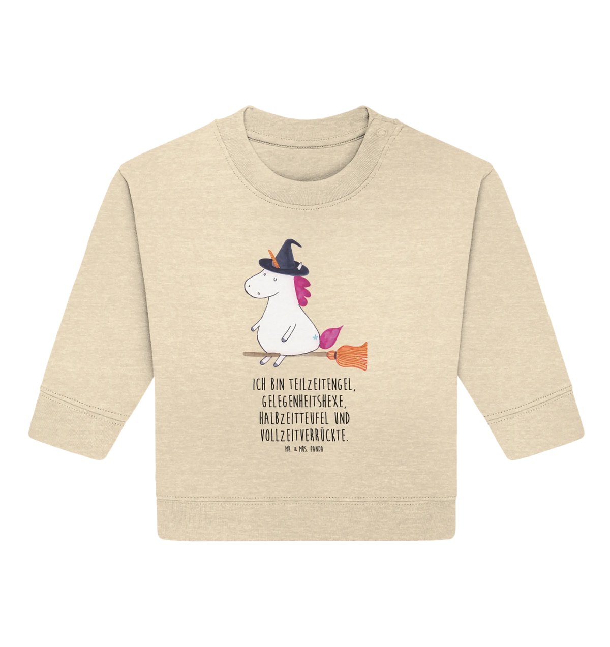 Organic Baby Pullover Einhorn Hexe Baby Bullover, Einhörner, Einhorn Deko, Einhorn, Unicorn, Freundin, Leben, Engel, Ehefrau, Verrückte, Frau, Hexe, Teufel, Zicke