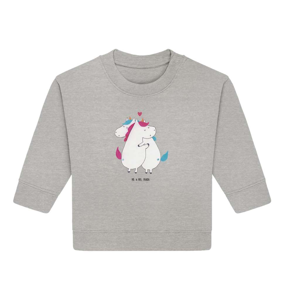 Organic Baby Pullover unicorn communication Baby Bullover, Baby Sweatshirt, Einhorn Deko, Einhörner, Einhorn, Unicorn, Valentinstag, Valentine, Liebe, Ehe, Lustig, Witzig, Partner, Geschenk, Spruch