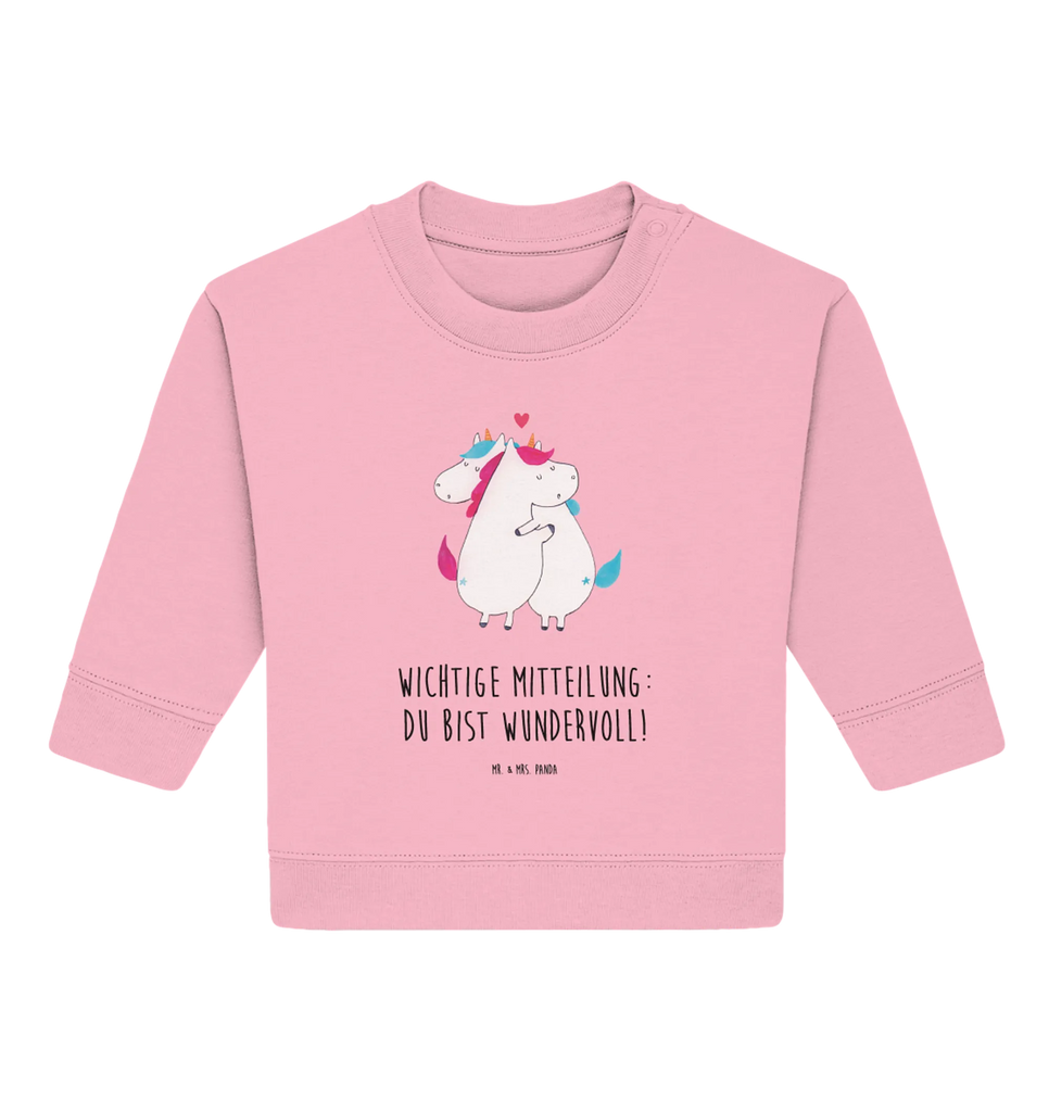 Organic Baby Pullover unicorn communication Baby Bullover, Baby Sweatshirt, Einhorn Deko, Einhörner, Einhorn, Unicorn, Valentinstag, Valentine, Liebe, Ehe, Lustig, Witzig, Partner, Geschenk, Spruch