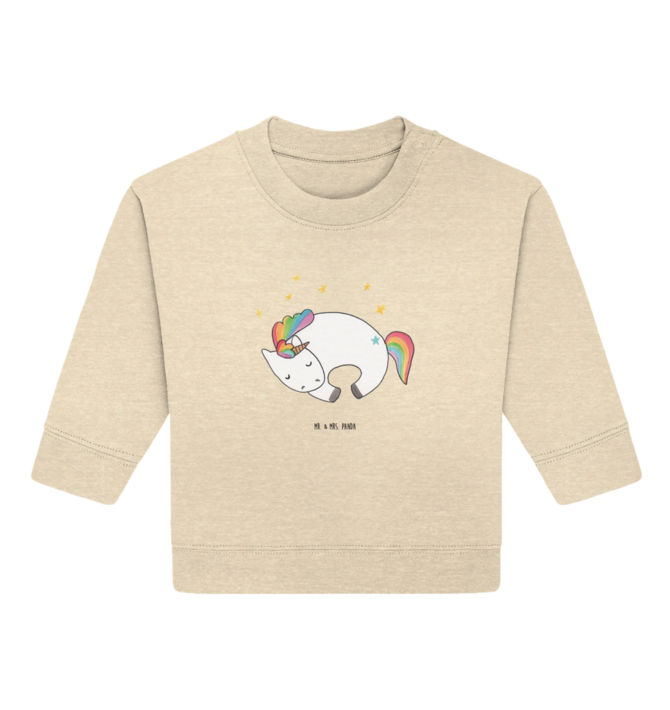 Organic Baby Pullover unicorn Night Baby Bullover, Baby Sweatshirt, Einhorn Deko, Einhörner, Einhorn, Unicorn, Ruhe, Freundin, Traum, Geschenk, Träume, Menschen, Realität