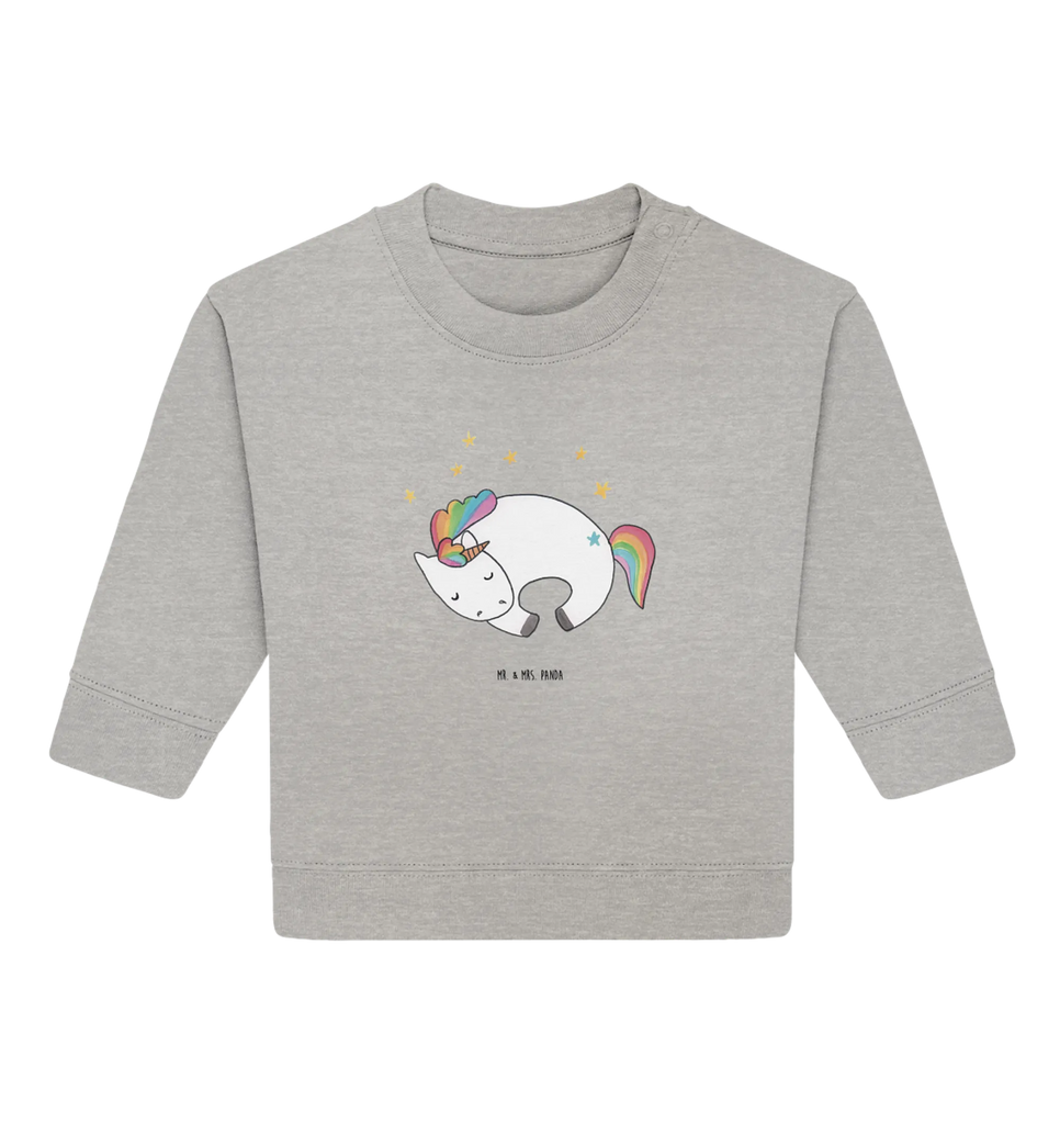 Organic Baby Pullover unicorn Night Baby Bullover, Baby Sweatshirt, Einhorn Deko, Einhörner, Einhorn, Unicorn, Ruhe, Freundin, Traum, Geschenk, Träume, Menschen, Realität