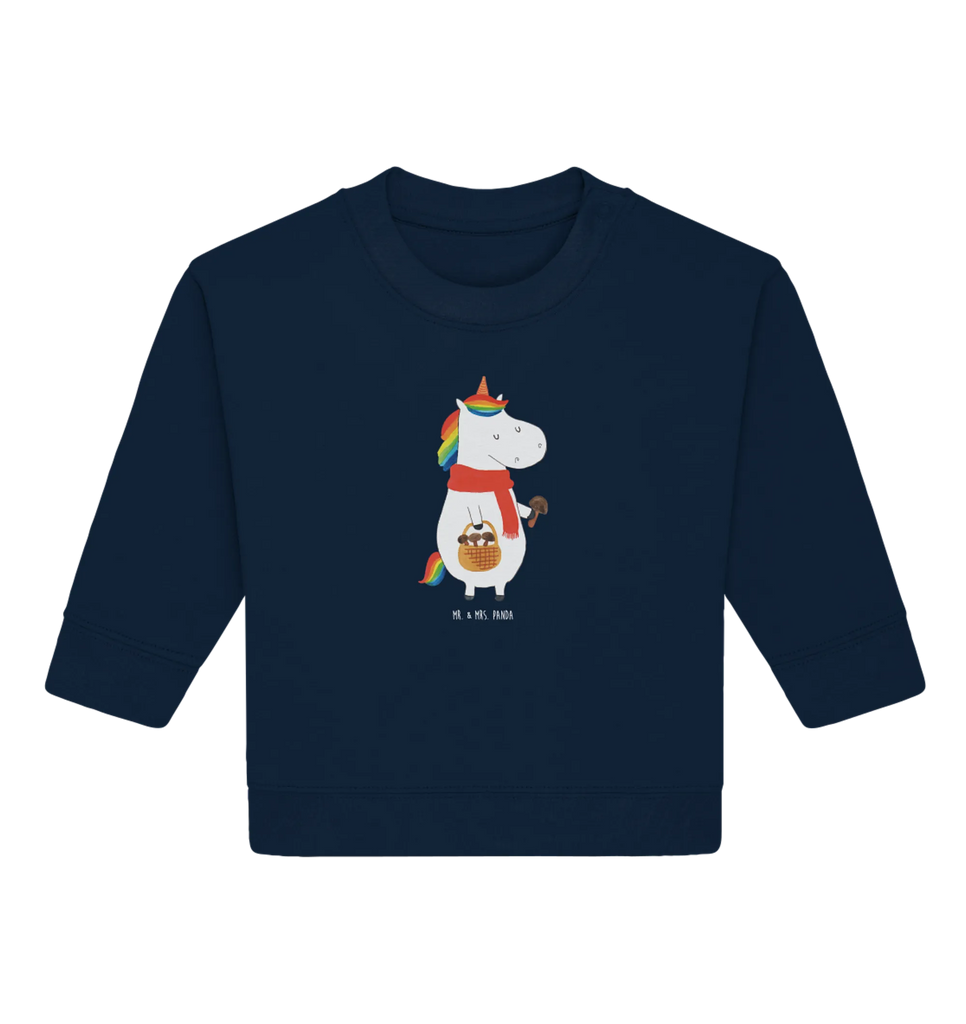 Organiczny sweter dla niemowląt Jednorożec grzyb Baby Sweatshirt, Baby Bullover, Einhorn Deko, Einhörner, Einhorn, Unicorn, Pilze, Pilzsammler, Spruch, Motivation, Liebeskummer