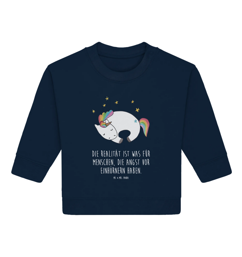 Organic Baby Pullover unicorn Night Baby Bullover, Baby Sweatshirt, Einhorn Deko, Einhörner, Einhorn, Unicorn, Ruhe, Freundin, Traum, Geschenk, Träume, Menschen, Realität