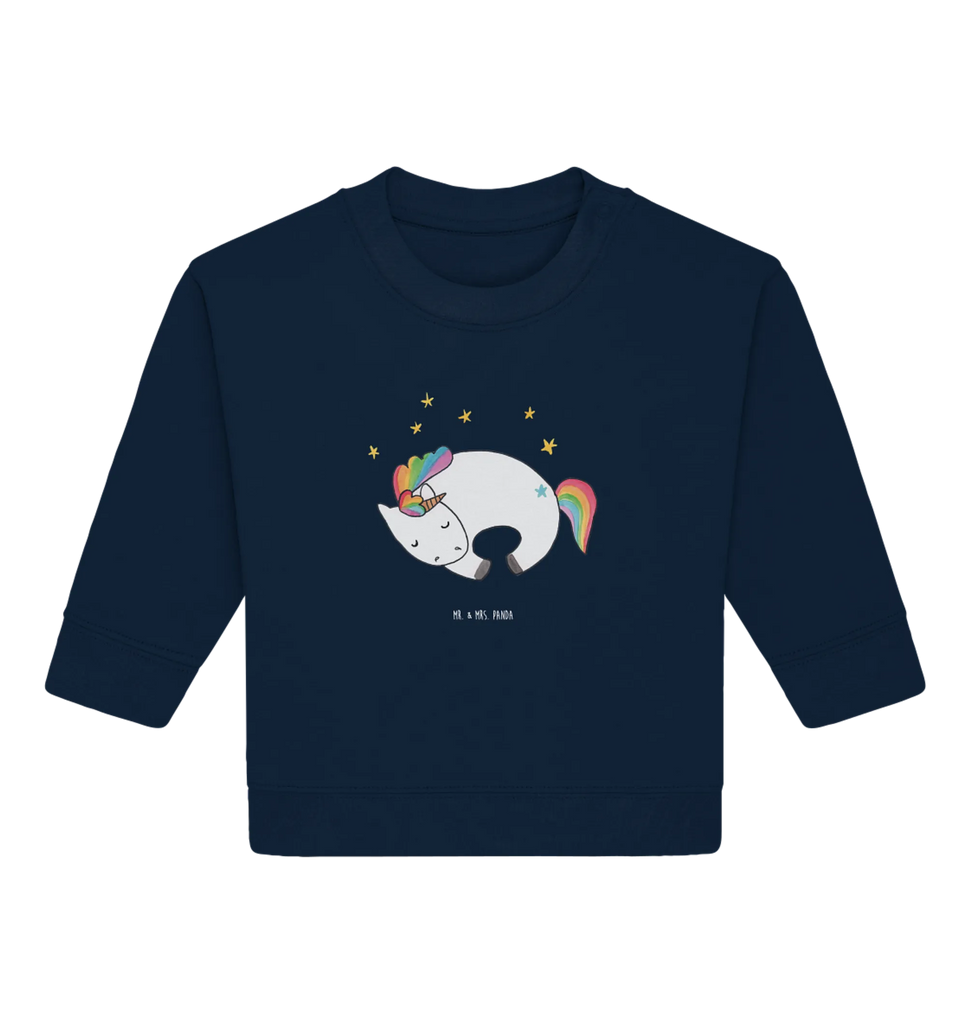 Organic Baby Pullover unicorn Night Baby Bullover, Baby Sweatshirt, Einhorn Deko, Einhörner, Einhorn, Unicorn, Ruhe, Freundin, Traum, Geschenk, Träume, Menschen, Realität