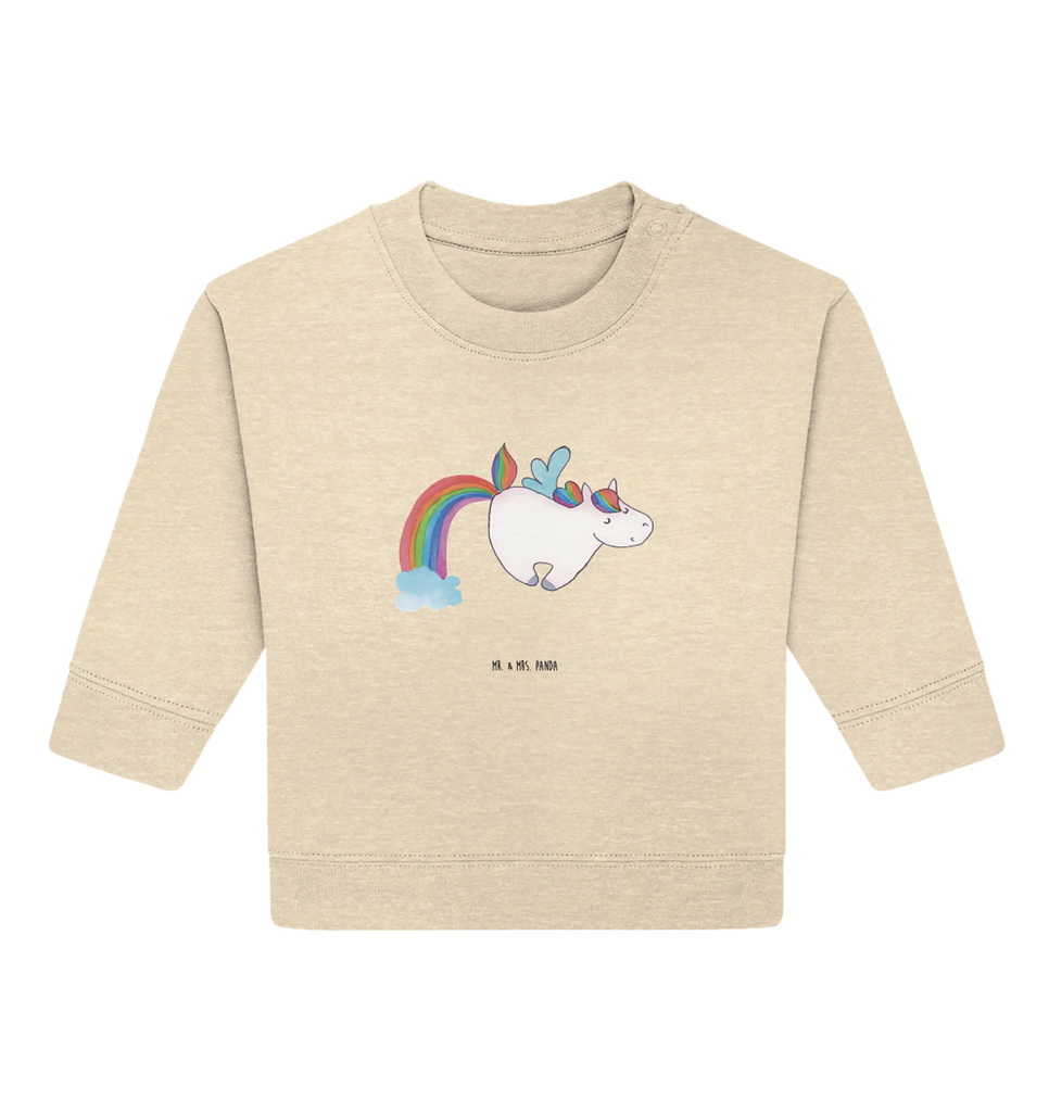 Organiczny sweter dla niemowląt jednorożec Latający koń Baby Sweatshirt, Baby Bullover, Einhorn Deko, Einhörner, Einhorn, Unicorn, Spielen, Erwachsenwerden, Realität, Glitzer, Regenbogen
