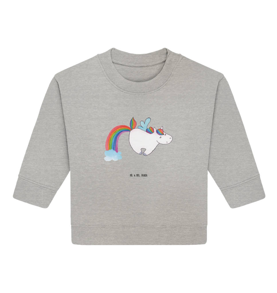 Organiczny sweter dla niemowląt jednorożec Latający koń Baby Sweatshirt, Baby Bullover, Einhorn Deko, Einhörner, Einhorn, Unicorn, Spielen, Erwachsenwerden, Realität, Glitzer, Regenbogen