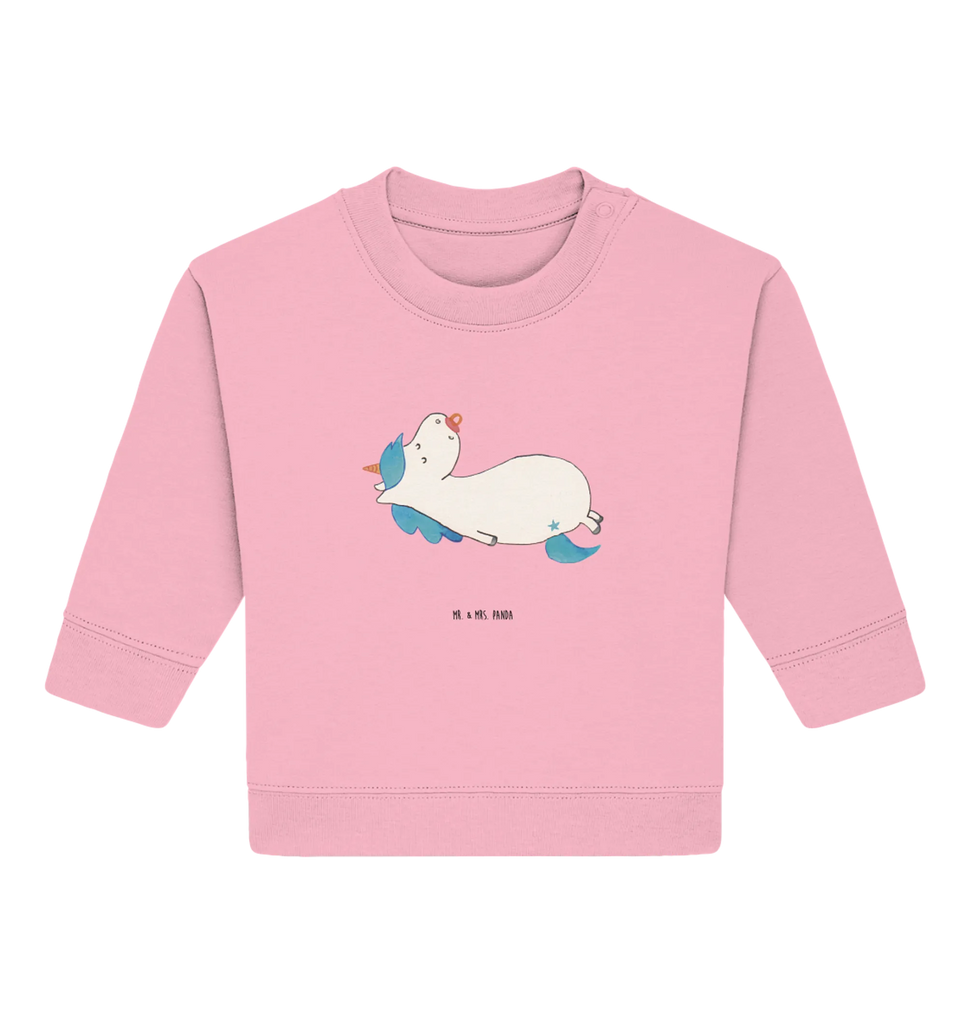Organic Baby Pullover Einhorn Schnuller Baby Sweatshirt, Baby Bullover, Einhorn Deko, Einhörner, Einhorn, Unicorn, Kleinkind, Baby, Mama, Geschenk Geburt, Schnuller, Geburt, Mutter, Säugling, Geburtstag