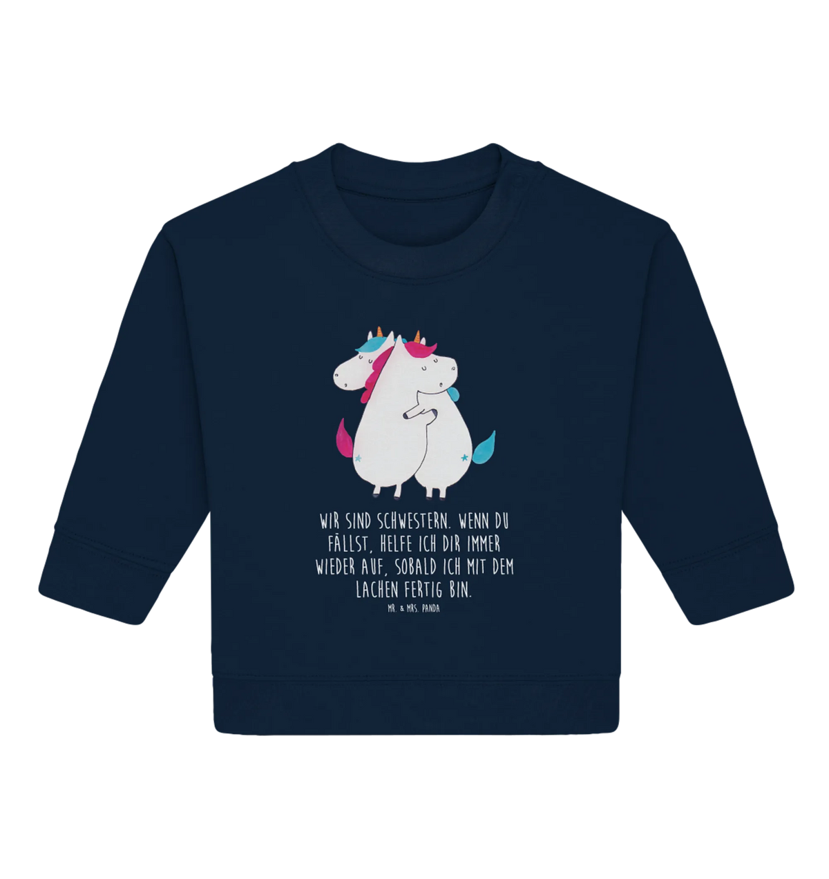 Organic Baby Pullover unicorns Embrace Sisters, Girlfriends, Siblings