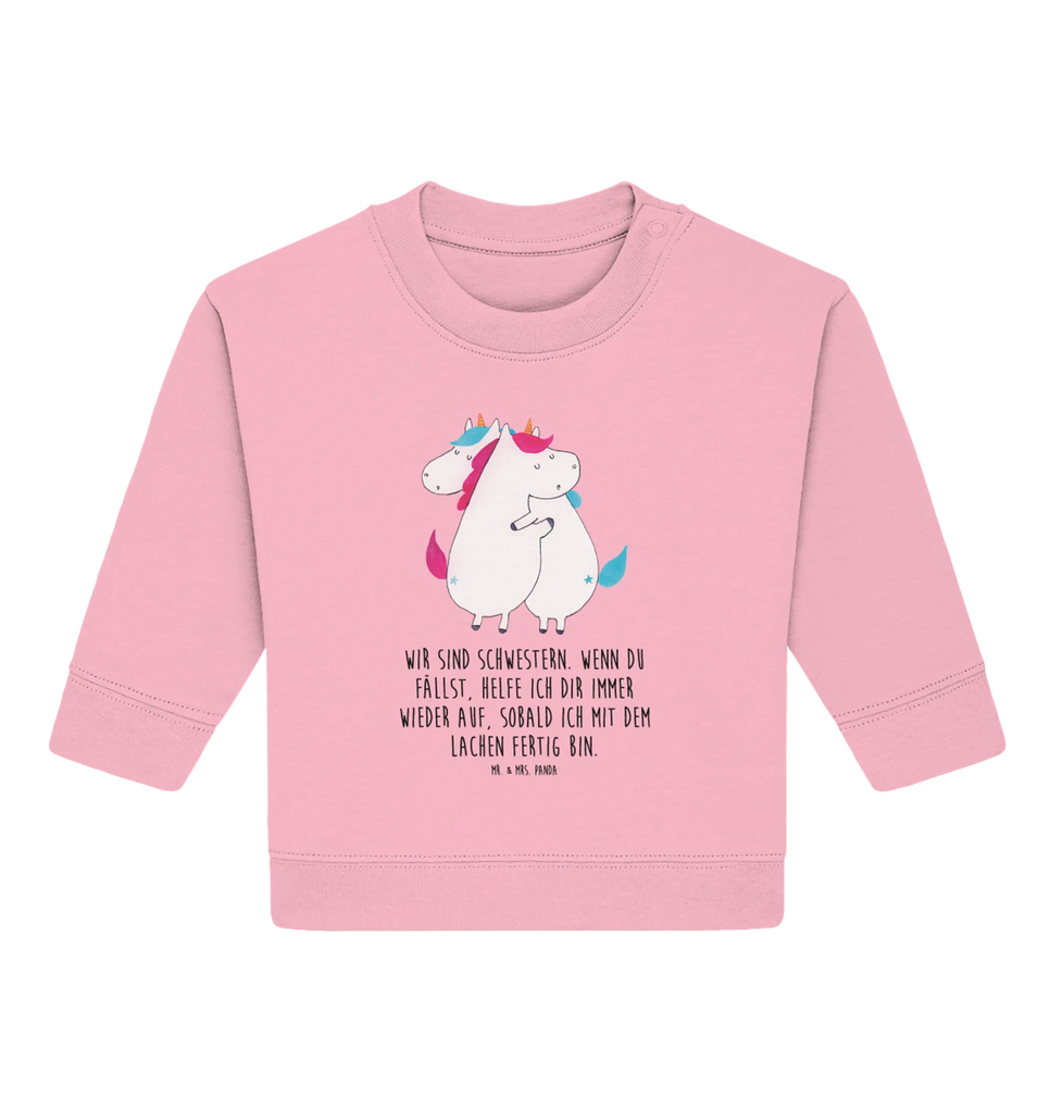 Organic Baby Pullover unicorns Embrace Baby Bullover, Baby Sweatshirt, Einhorn Deko, Einhörner, Einhorn, Unicorn, BFF, Liebe, Sister, Geschwister, Familie, Freundinnen, Schwester, Freundin, Schwestern