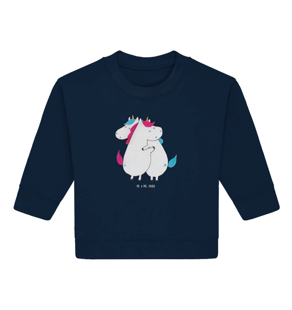 Organic Baby Pullover unicorns Embrace Baby Bullover, Baby Sweatshirt, Einhorn Deko, Einhörner, Einhorn, Unicorn, BFF, Liebe, Sister, Geschwister, Familie, Freundinnen, Schwester, Freundin, Schwestern