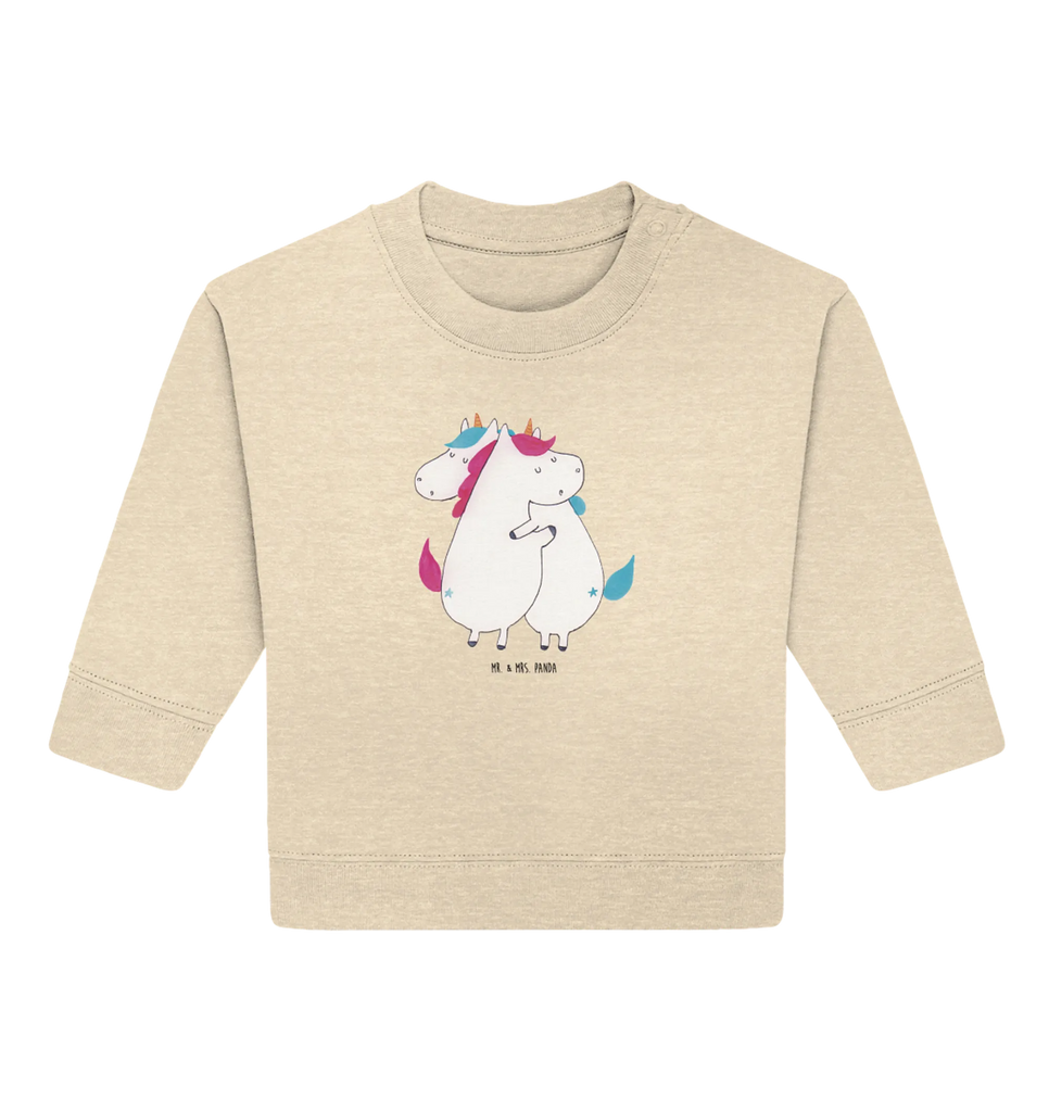 Organic Baby Pullover unicorns Embrace Baby Bullover, Baby Sweatshirt, Einhorn Deko, Einhörner, Einhorn, Unicorn, BFF, Liebe, Sister, Geschwister, Familie, Freundinnen, Schwester, Freundin, Schwestern