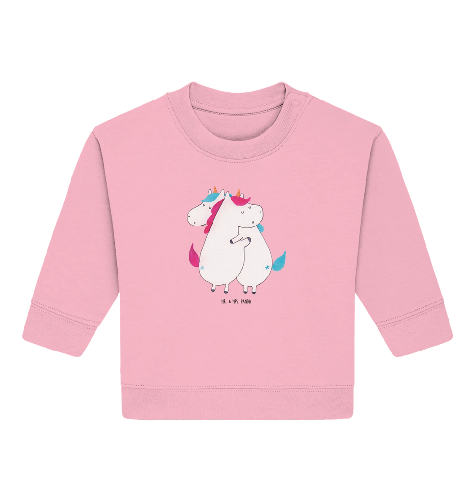Organic Baby Pullover unicorns Embrace Baby Bullover, Baby Sweatshirt, Einhorn Deko, Einhörner, Einhorn, Unicorn, BFF, Liebe, Sister, Geschwister, Familie, Freundinnen, Schwester, Freundin, Schwestern