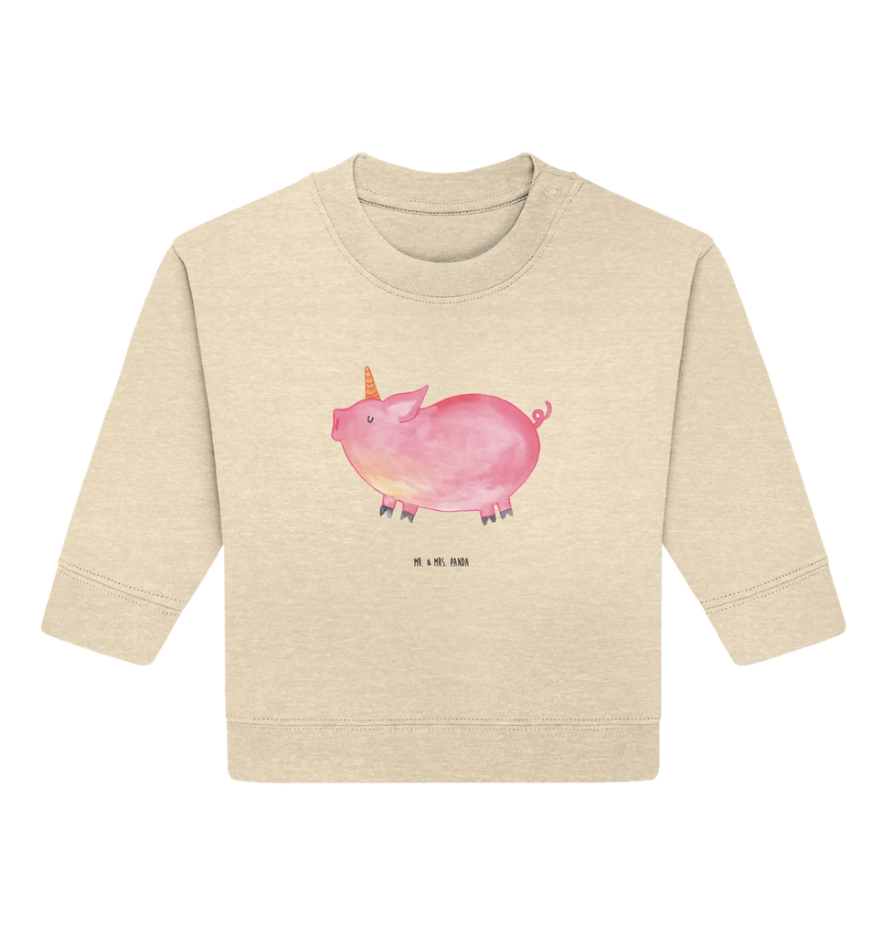Organic Baby Pullover Einhorn Schwein Baby Bullover, Baby Sweatshirt, Einhorn Deko, Einhörner, Einhorn, Unicorn, Funny, Spruch, English, Bauer, Pig, Party, Piggy, Schwein, Witzig. Lustig, Englisch, Schweinhorn, Spaß, Geschenk
