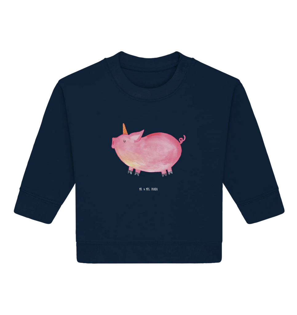 Organic Baby Pullover Einhorn Schwein Baby Bullover, Baby Sweatshirt, Einhorn Deko, Einhörner, Einhorn, Unicorn, Funny, Spruch, English, Bauer, Pig, Party, Piggy, Schwein, Witzig. Lustig, Englisch, Schweinhorn, Spaß, Geschenk