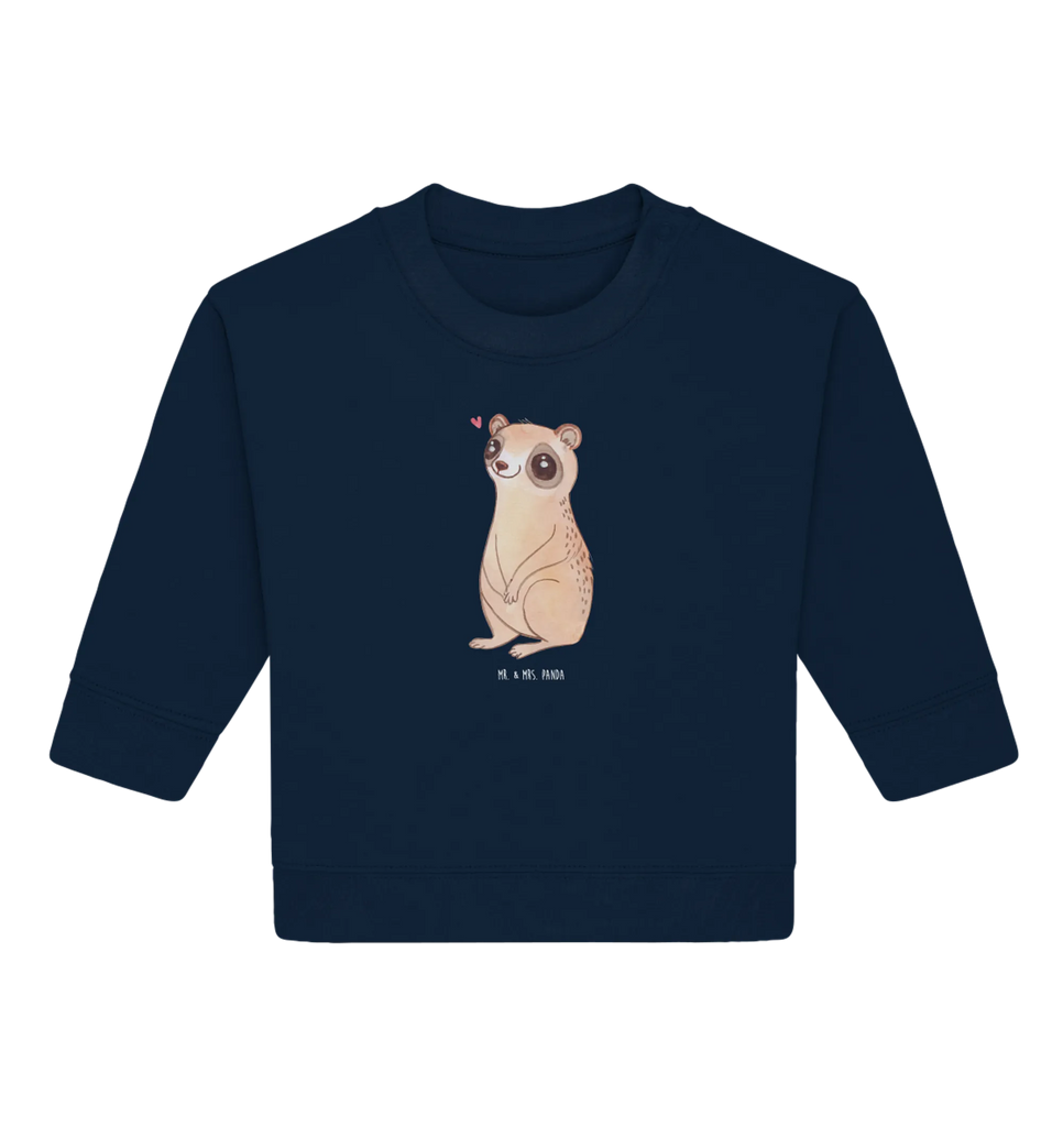 Organic Baby Pullover Plumplori Glücklich Baby Bullover, Baby Sweatshirt, Gute Laune, Tiermotive, Tiere, Lustige Sprüche, Niedlich, Glück, Plumplori