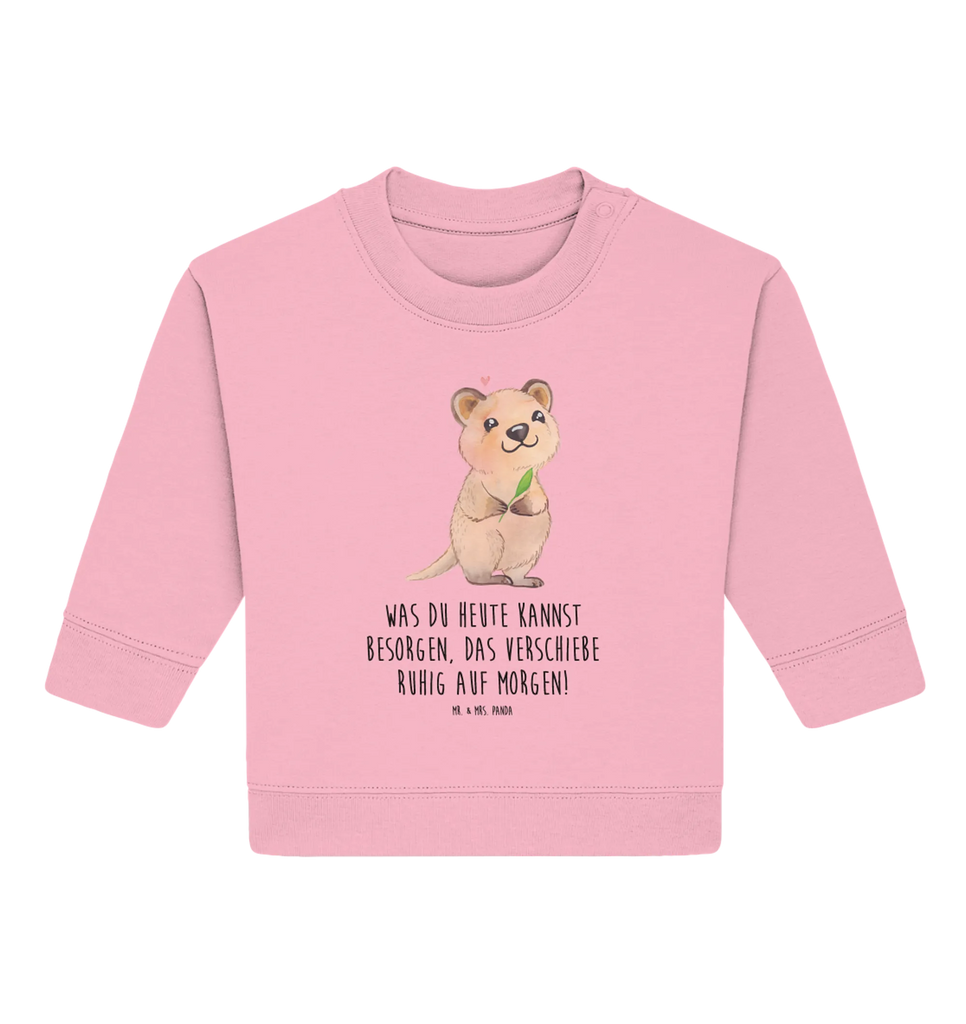 Organic Baby Pullover Quokka Happy Baby Sweatshirt, Baby Bullover, Gute Laune, Tiermotive, Tiere, Lustige Sprüche, Verschieben, Niedliches Tier, Lustiger Spruch, Dinge Erledigen, Quokka, Aufschieberitis