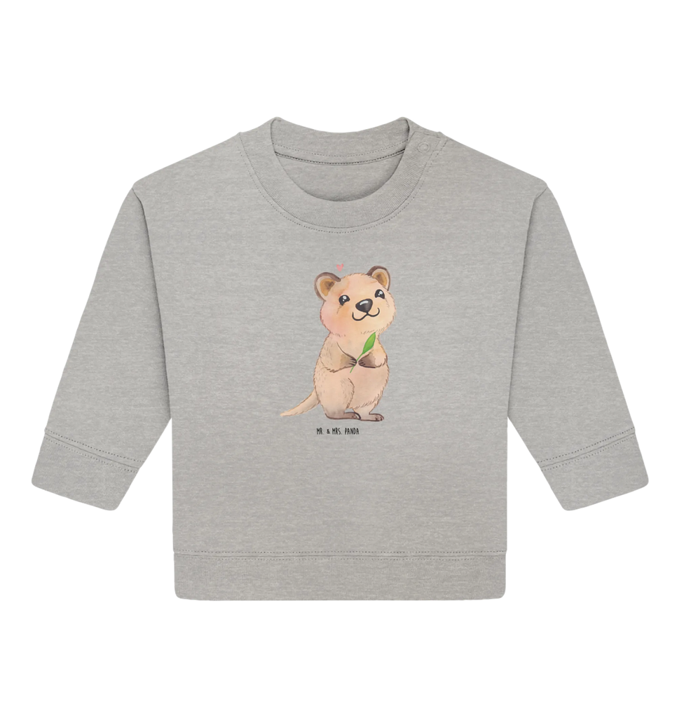 Organic Baby Pullover Quokka Happy Baby Sweatshirt, Baby Bullover, Gute Laune, Tiermotive, Tiere, Lustige Sprüche, Verschieben, Niedliches Tier, Lustiger Spruch, Dinge Erledigen, Quokka, Aufschieberitis