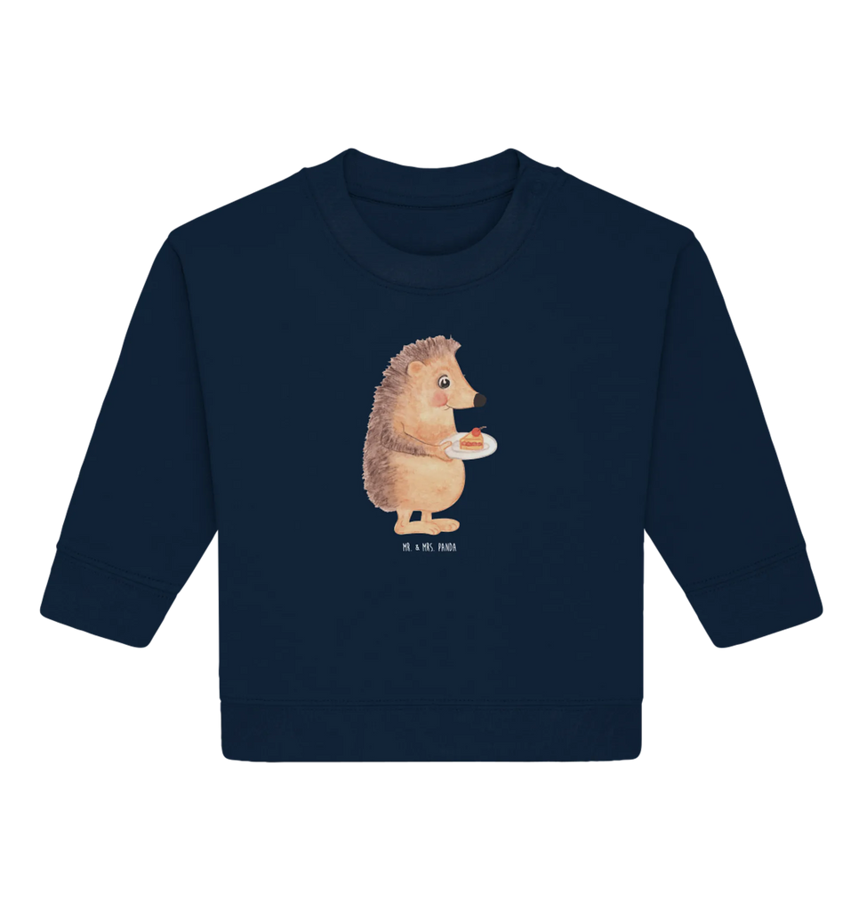 Organic Baby Pullover Hedgehog piece of cake Baby Bullover, Baby Sweatshirt, Gute Laune, Tiermotive, Tiere, Lustige Sprüche, Torte, Backen Geschenk, Kuchen Backen, Kuchen, Igel, Essen Spruch, Einladung Party, Geburtstagskuchen