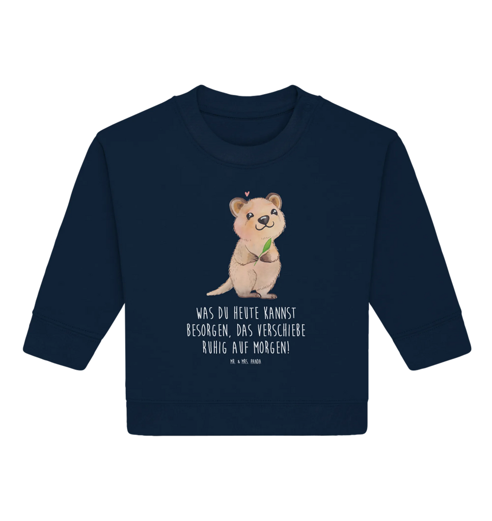 Organic Baby Pullover Quokka Happy Baby Sweatshirt, Baby Bullover, Gute Laune, Tiermotive, Tiere, Lustige Sprüche, Verschieben, Niedliches Tier, Lustiger Spruch, Dinge Erledigen, Quokka, Aufschieberitis