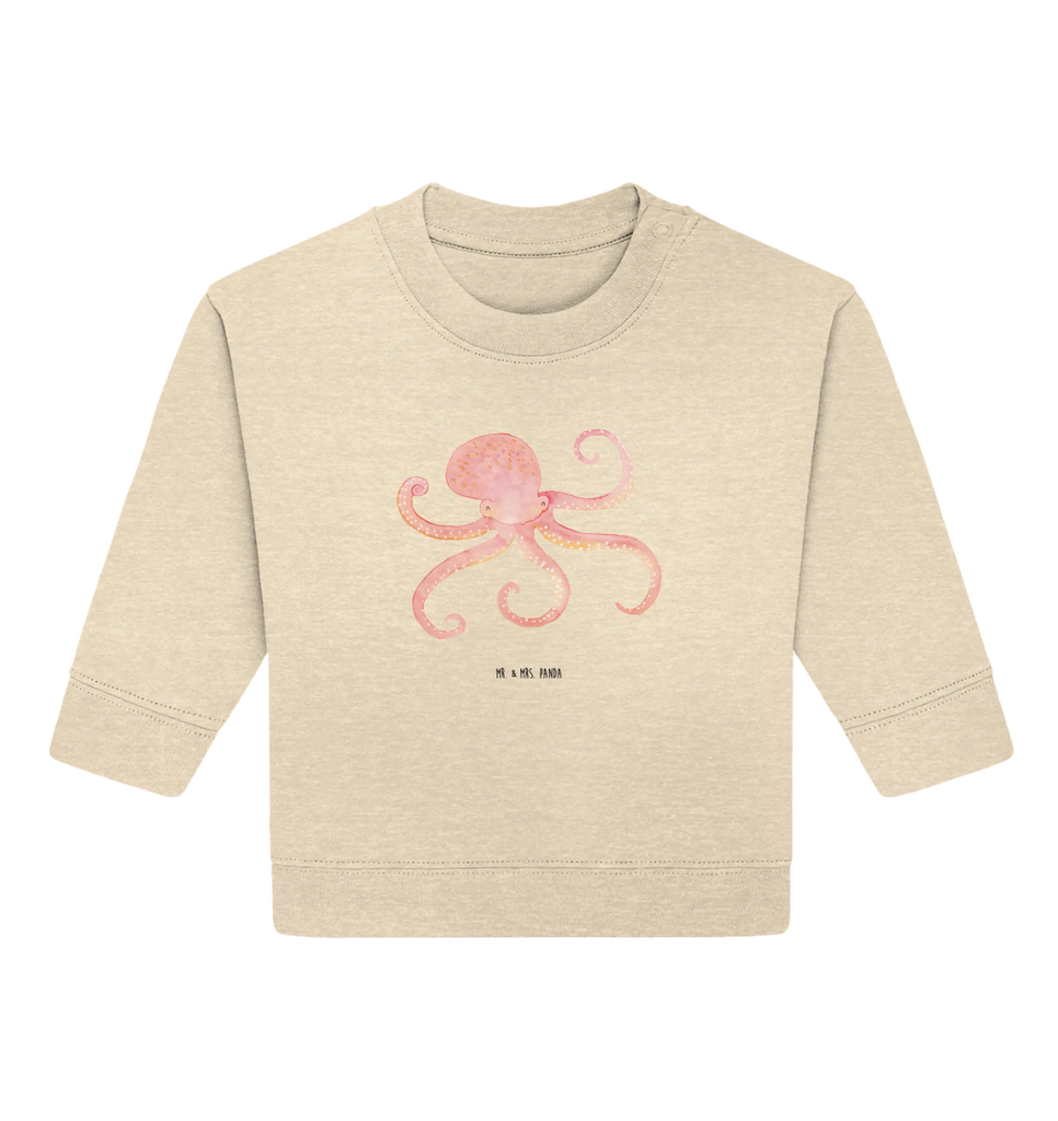 Organic Baby Pullover Squid Baby Sweatshirt, Baby Bullover, Gute Laune, Tiermotive, Tiere, Lustige Sprüche, Tintenfisch, Ozean, Krake, Meer, Meerestier, Arme, Wasser
