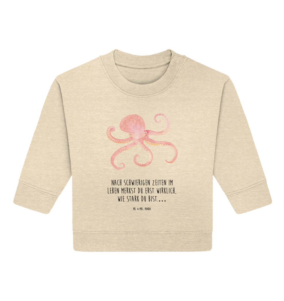 Organic Baby Pullover Squid Baby Sweatshirt, Baby Bullover, Gute Laune, Tiermotive, Tiere, Lustige Sprüche, Tintenfisch, Ozean, Krake, Meer, Meerestier, Arme, Wasser