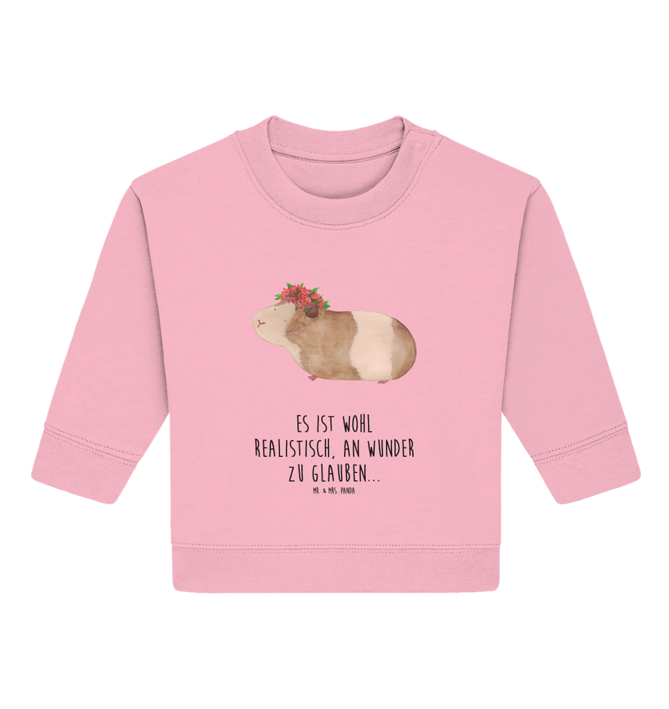 Organic Baby Pullover Guinea pig wisdom Baby Sweatshirt, Baby Bullover, Gute Laune, Tiermotive, Tiere, Lustige Sprüche, Realität, Wunder, Spruch, Meerschweinchen, Meeries, Weisheit, Meerie, Wunderland, Motivation, Blumenkind
