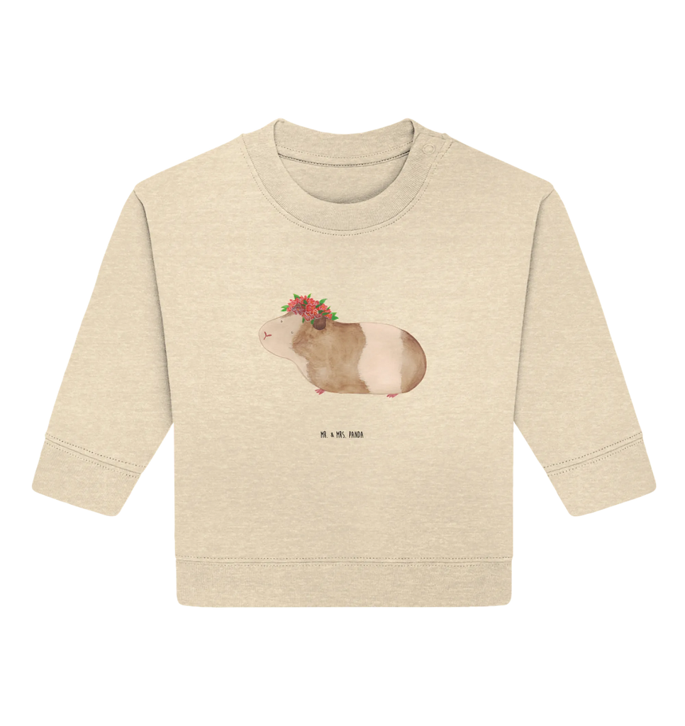 Organic Baby Pullover Guinea pig wisdom Baby Sweatshirt, Baby Bullover, Gute Laune, Tiermotive, Tiere, Lustige Sprüche, Realität, Wunder, Spruch, Meerschweinchen, Meeries, Weisheit, Meerie, Wunderland, Motivation, Blumenkind
