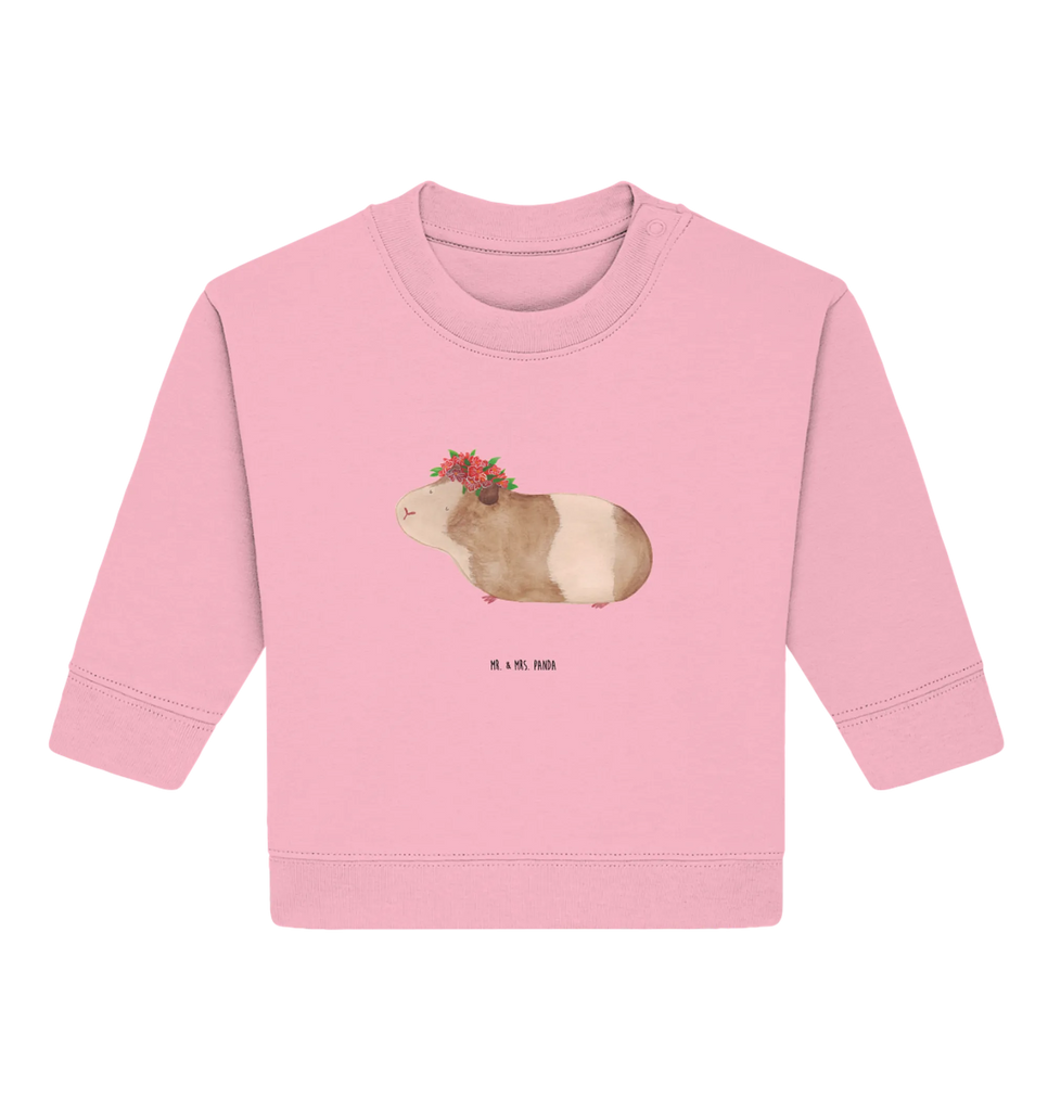 Organic Baby Pullover Guinea pig wisdom Baby Sweatshirt, Baby Bullover, Gute Laune, Tiermotive, Tiere, Lustige Sprüche, Realität, Wunder, Spruch, Meerschweinchen, Meeries, Weisheit, Meerie, Wunderland, Motivation, Blumenkind