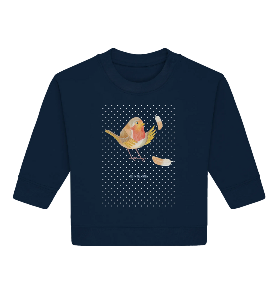 Organic Baby Pullover Rotkehlchen Federn Baby Sweatshirt, Baby Bullover, Gute Laune, Tiermotive, Tiere, Lustige Sprüche, Motivationsbilder, Motivation Sprüche, What If I Fall, Rotkehlchen, Spruch Mut, Spruch Motivation, Vogel, fliegen