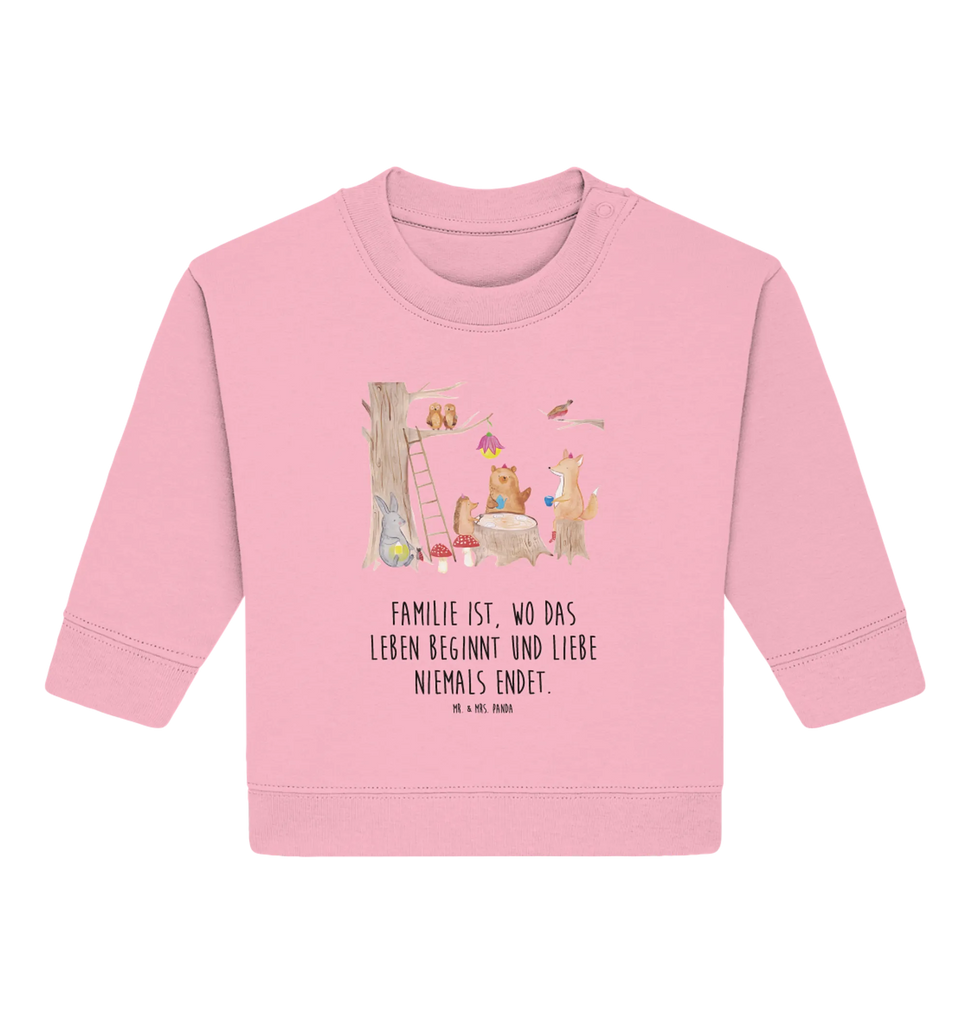 Organic Baby Pullover forest animals picnic Baby Sweatshirt, Baby Bullover, Lustige Sprüche, Tiermotive, Tiere, Gute Laune, Maus, Igel, Wald, Hase, Eichhörnchen, Waldtiere, Fuchs, Picknick