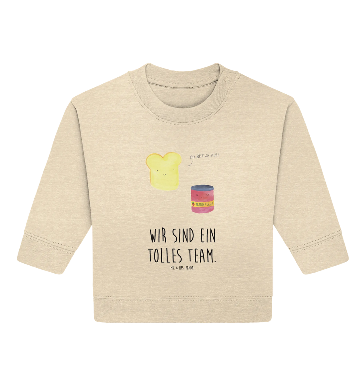 Organic Baby Pullover Toast Marmelade Baby Bullover, Tiere, Gute Laune, Tiermotive, Lustige Sprüche, Süß, Küche Deko, Dreamteam, Toastbrot, Küche Spruch, Süße Postkarte, Marmelade, Brot, Frühstück Einladung, Toast