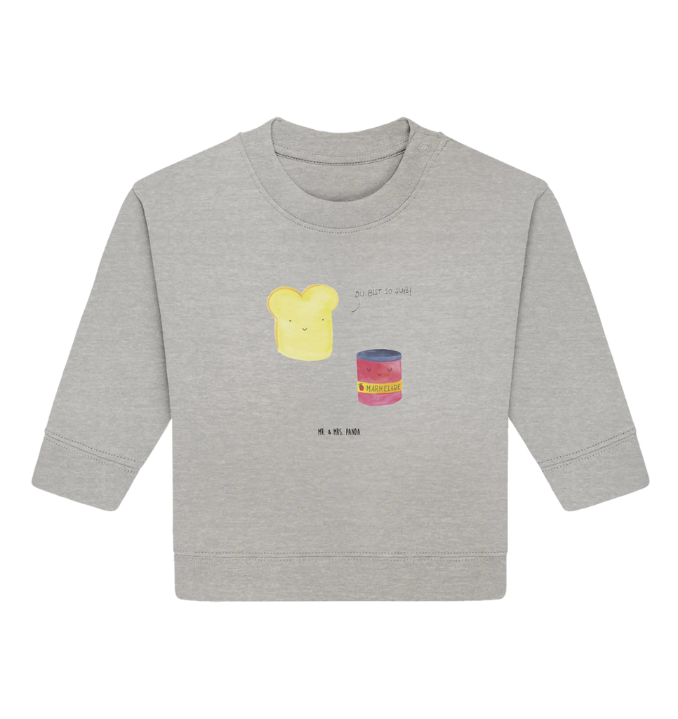 Organiczny sweter dla niemowląt Tost dżem Baby Sweatshirt, Baby Bullover, Gute Laune, Tiermotive, Tiere, Lustige Sprüche, Marmelade, Brot, Süße Postkarte, Küche Spruch, Süß, Küche Deko, Toast, Dreamteam, Frühstück Einladung, Toastbrot