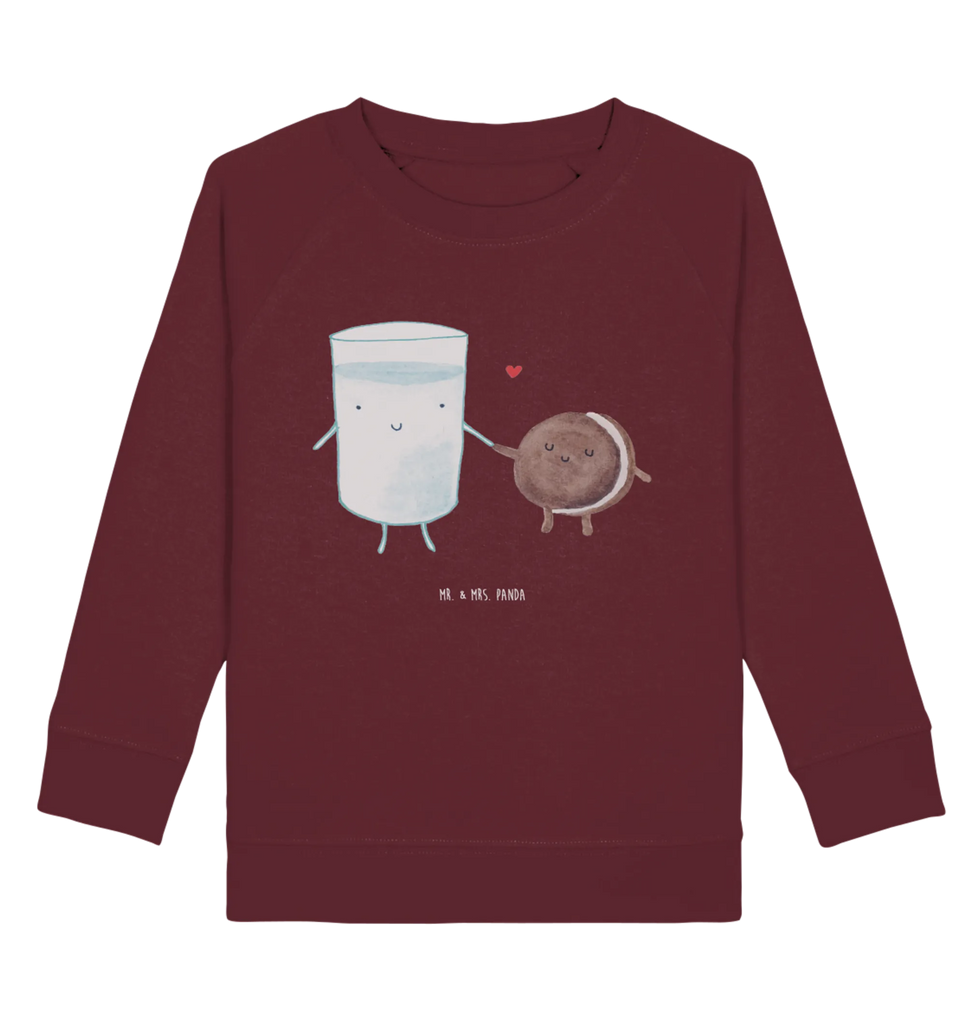 Organic Kinder Pullover Milch & Keks Jungen, Kinder Sweatshirt, Kinder Pullover, Mädchen, Tiermotive, Gute Laune, lustige Sprüche, Tiere, Cookie, Kekse, romantisch, Motiv süß, Kaffee, Keks, Milk, Einladung Frühstück, Milch, perfektes Paar