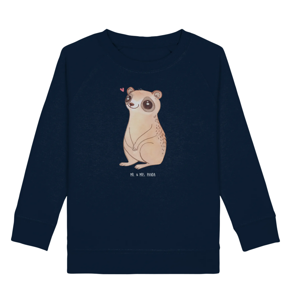 Organic Kinder Pullover Plumplori Glücklich Mädchen, Kinder Pullover, Jungen, Kinder Sweatshirt, Tiermotive, Gute Laune, lustige Sprüche, Tiere, Plumplori, Glück, Niedlich