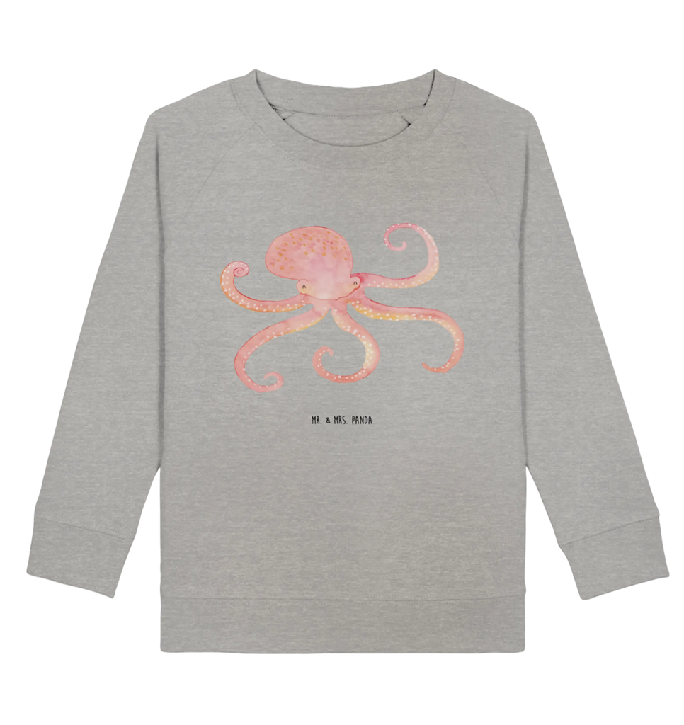 Organic Kinder Pullover Tintenfisch Kinder Pullover, Kinder Sweatshirt, Gute Laune, Tiermotive, Tiere, Lustige Sprüche, Tintenfisch, Ozean, Arme, Wasser, Krake, Meer, Meerestier