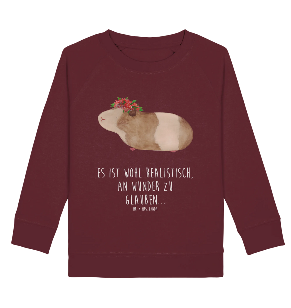 Organic Kinder Pullover Meerschweinchen weise Kinder Pullover, Kinder Sweatshirt, Jungen, Mädchen, Gute Laune, Tiermotive, Tiere, lustige Sprüche, Meerie, Motivation, Weisheit, Blumenkind, Realität, Meeries, Spruch, Wunderland, Meerschweinchen, Wunder