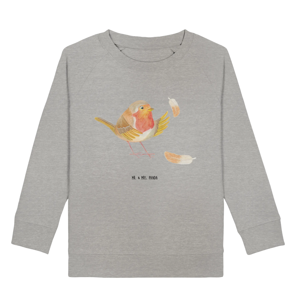 Organic Kinder Pullover Rotkehlchen mit Federn Kinder Pullover, Kinder Sweatshirt, Mädchen, Jungen, Tiermotive, Gute Laune, lustige Sprüche, Tiere, Spruch Mut, What if i fall, Motivation Sprüche, Spruch Motivation, Rotkehlchen, fliegen, Motivationsbilder, Vogel