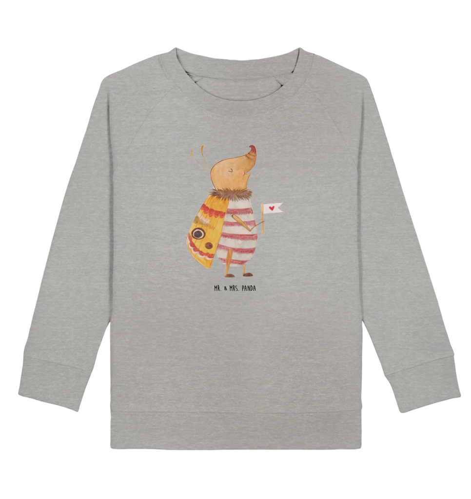 Organic Kinder Pullover Nachtfalter mit Fähnchen Kinder Sweatshirt, Kinder Pullover, Mädchen, Jungen, Tiermotive, Gute Laune, lustige Sprüche, Tiere, süß, Käfer, Spruch lustig, Küche Deko, Spruch witzig, Nachtfalter, Was kostet die Welt, niedlich