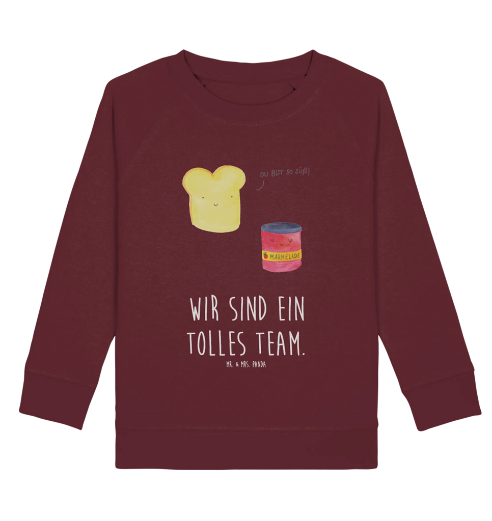 Organic Kinder Pullover Toast & Marmelade Mädchen, Jungen, Kinder Sweatshirt, Kinder Pullover, Tiermotive, Gute Laune, lustige Sprüche, Tiere, Frühstück Einladung, süße Postkarte, Küche Spruch, Küche Deko, Dreamteam, Marmelade, Toastbrot, Brot, süß, Toast